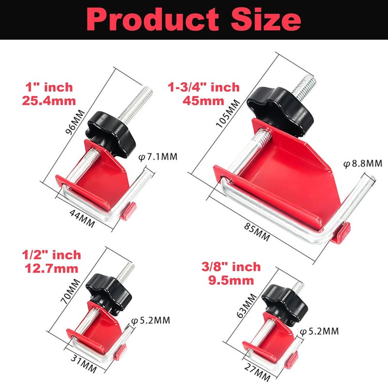 FullMayPro 4 Pack Hose Pinch Off Pliers Clamp Pliers for Flexible Fuel Line Coolant Radiator Hoses Clamp Tool etc, 3/8in 1/2in 1in 1-3/4in,Without Damaging the Line - Image 2